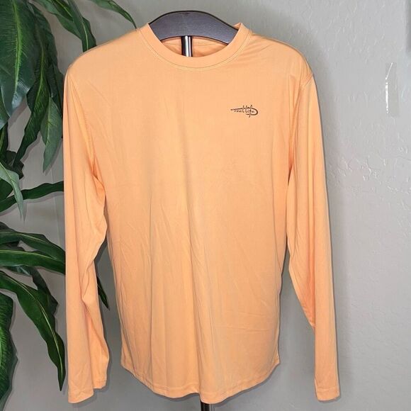REEL LIFE Sun Defender Long Sleeve Tee in Apricot Size Small NEW - Picture 3 of 9